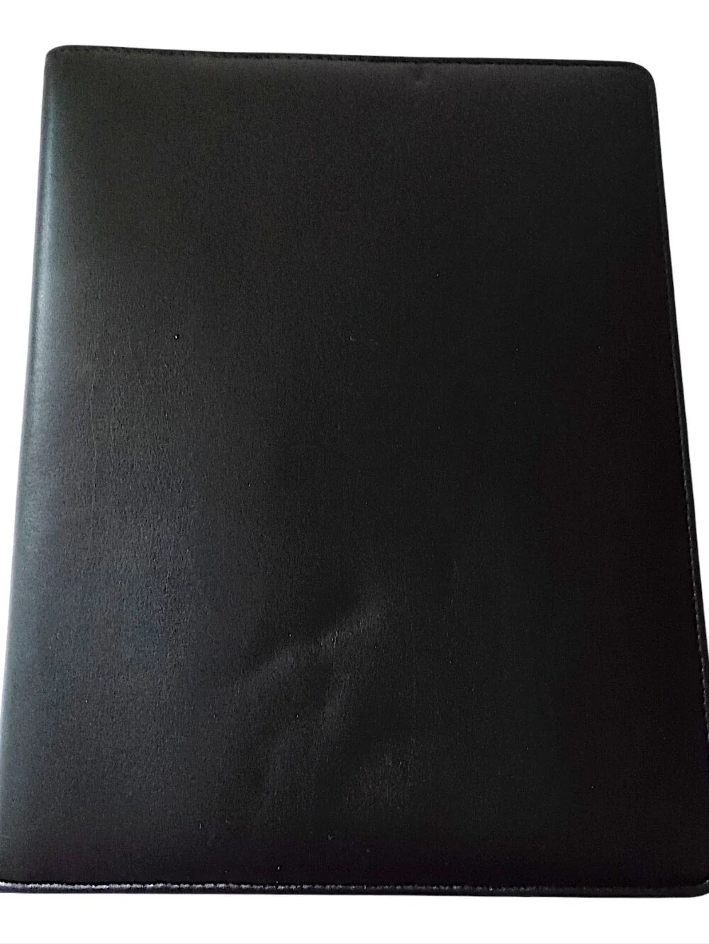 Buxton Leather Padfolio Portfolio Folder Organizer Refillable Notepad Black